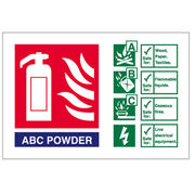 Powder Extinguisher ID Sign